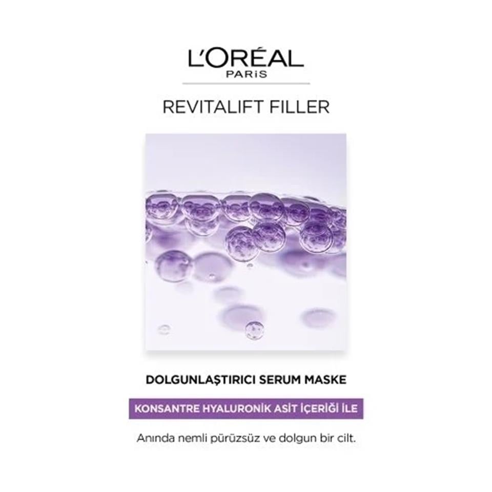 LOREAL PARİS REVİTALİFTFİLLER DOLGUNLAŞTIRICI YÜZ MASKESİ 30 GR