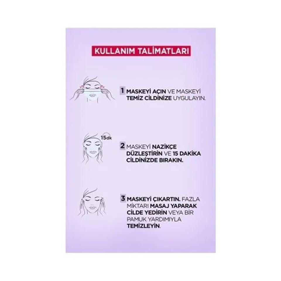 LOREAL PARİS REVİTALİFTFİLLER DOLGUNLAŞTIRICI YÜZ MASKESİ 30 GR