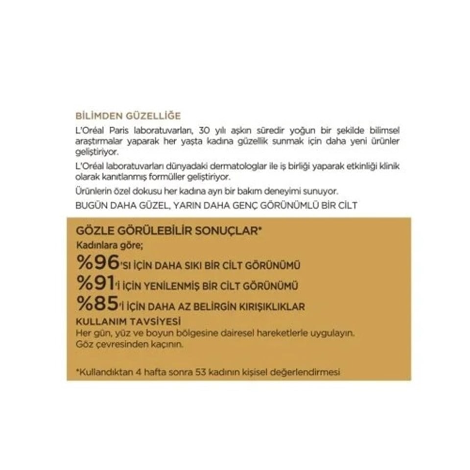 L'OREAL PARİS YAŞ UZMANI KIRIŞIKLIK KARŞITI SIKILAŞTIRICI KREM 40+ 50 ML