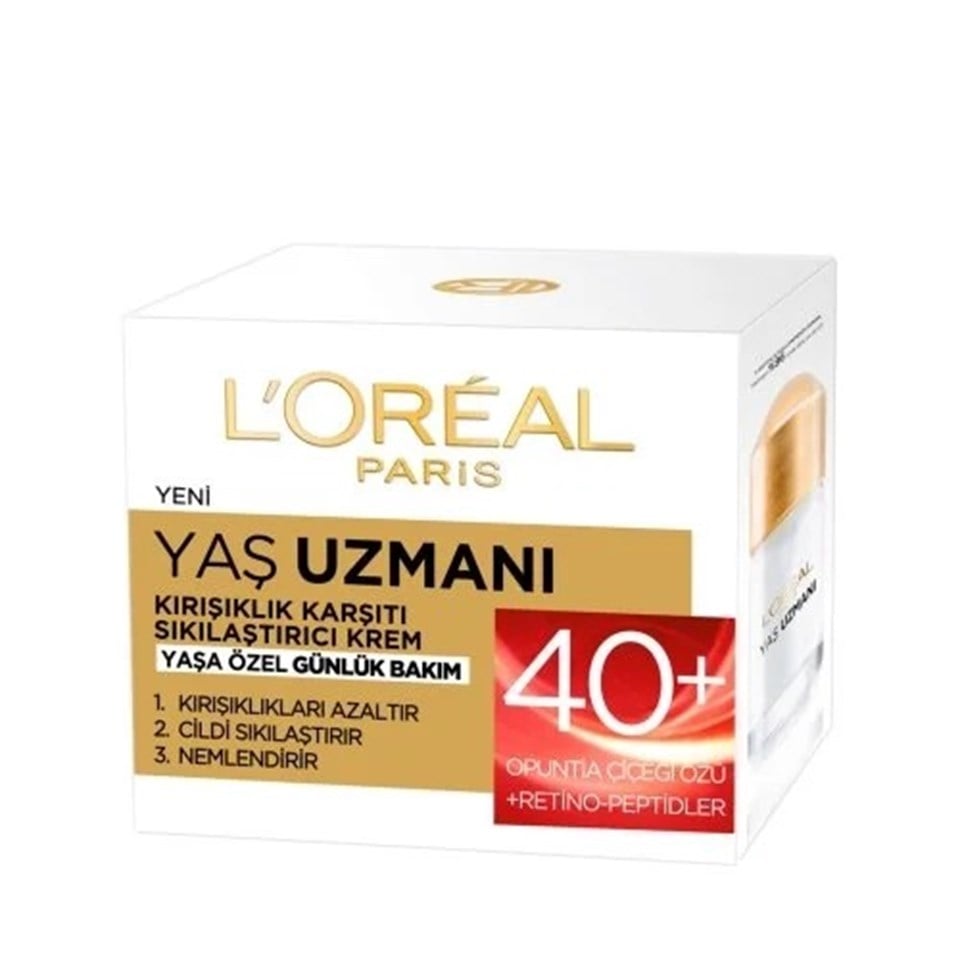L'OREAL PARİS YAŞ UZMANI KIRIŞIKLIK KARŞITI SIKILAŞTIRICI KREM 40+ 50 ML