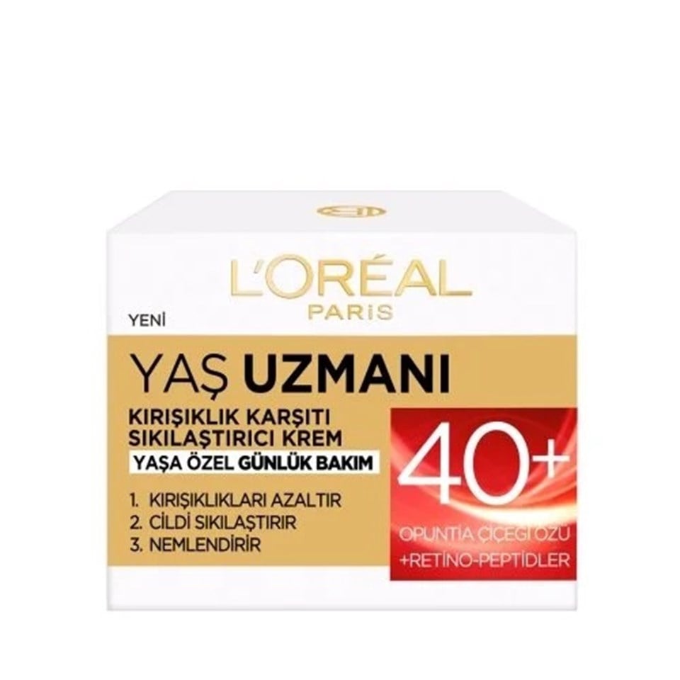 L'OREAL PARİS YAŞ UZMANI KIRIŞIKLIK KARŞITI SIKILAŞTIRICI KREM 40+ 50 ML