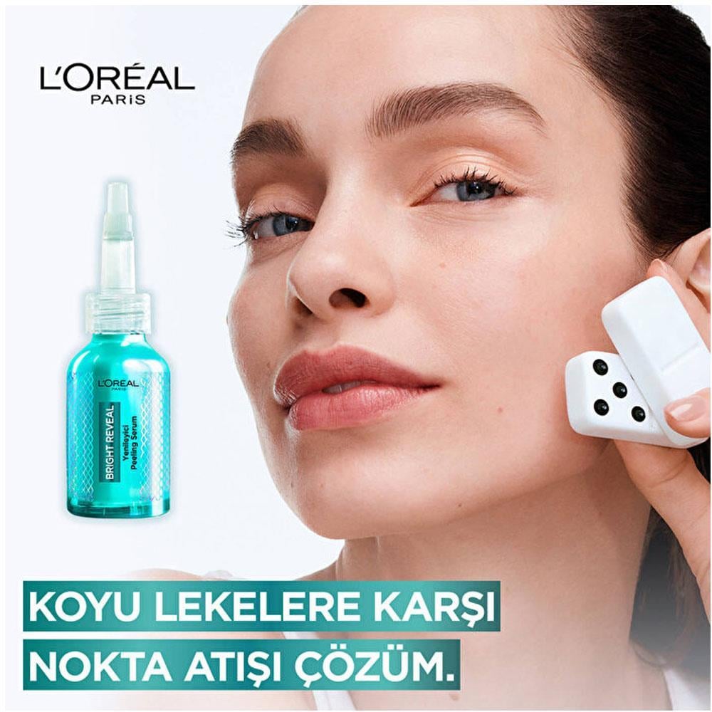 LOREAL PARİSLOREAL PARİS BRİGHT REVEAL KOYU LEKELERE KARŞI HIZLI ETKİLİ YENİLEYİCİ PEELİNG SERUM 25% [AHA + BHA + PHA] 25 ML