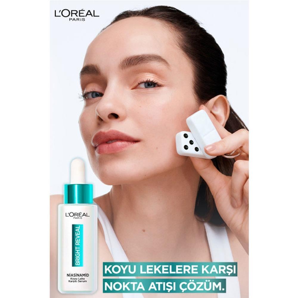LOREAL PARİSLOREAL PARİS BRİGHT REVEAL SİVİLCE, GÜNEŞ, YAŞLANMA LEKELERİNDE ETKİLİ KOYU LEKE KARŞITI SERUM 30 ML