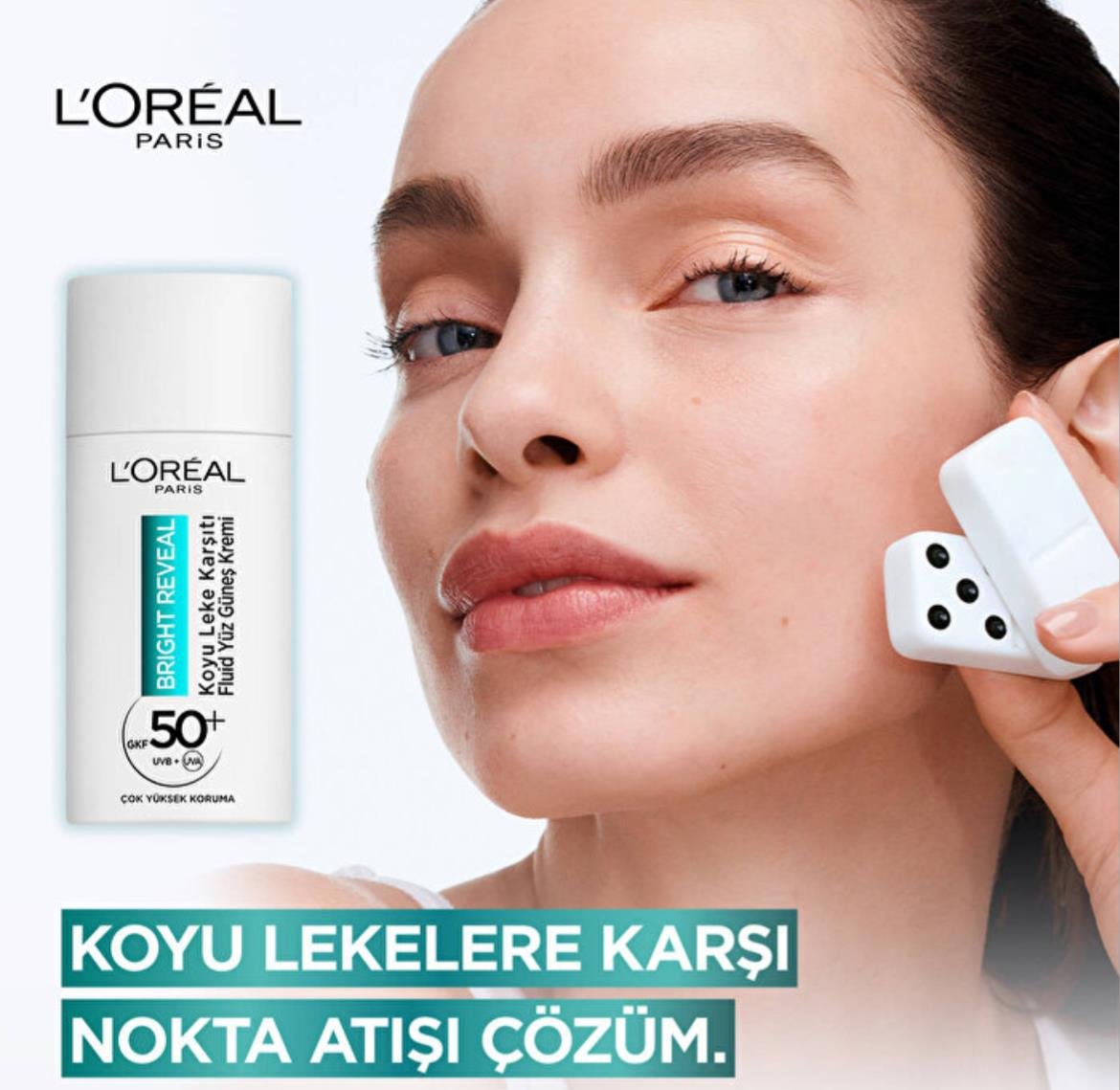 LOREAL PARİSLOREAL PARİS BRİGHT REVEAL KOYU LEKE KARŞITI NİACİNAMİDE FLUİD GÜNEŞ KREMİ 50 ML