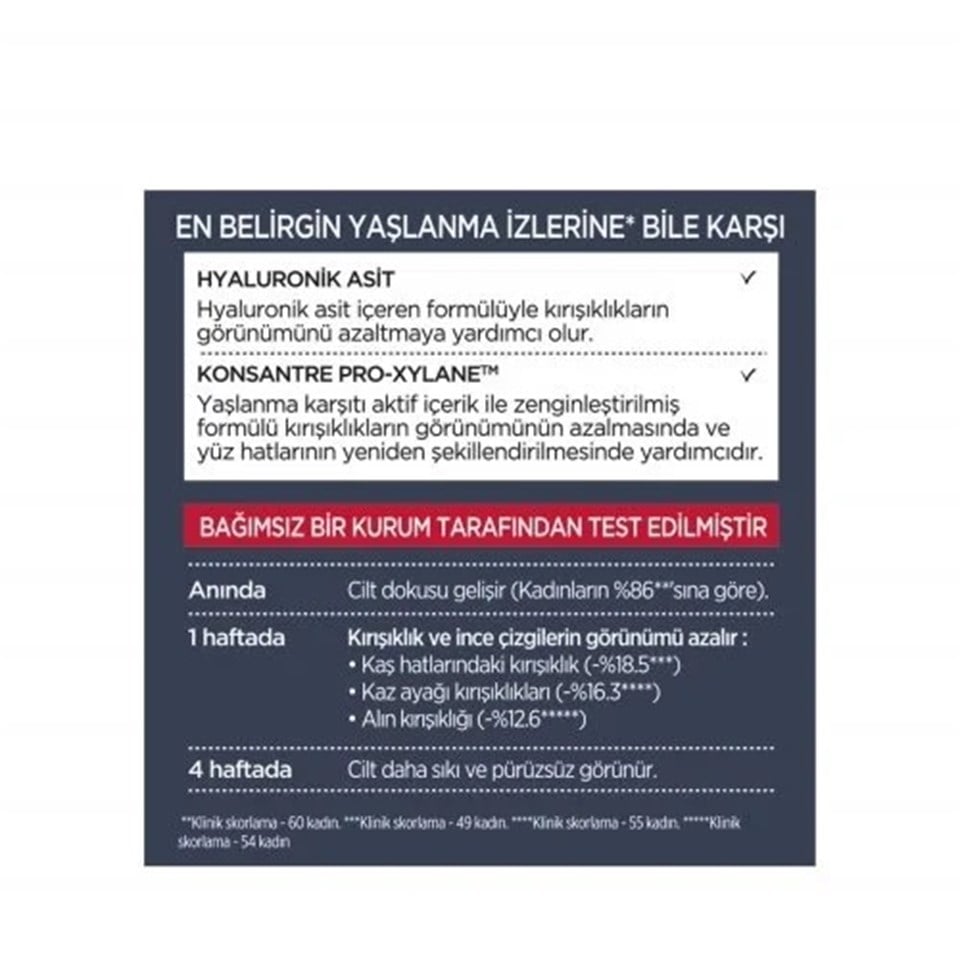 LOREAL YOĞUN YAŞLANMA KARŞITI GÜNDÜZ BAKIM KREMİ 50ML