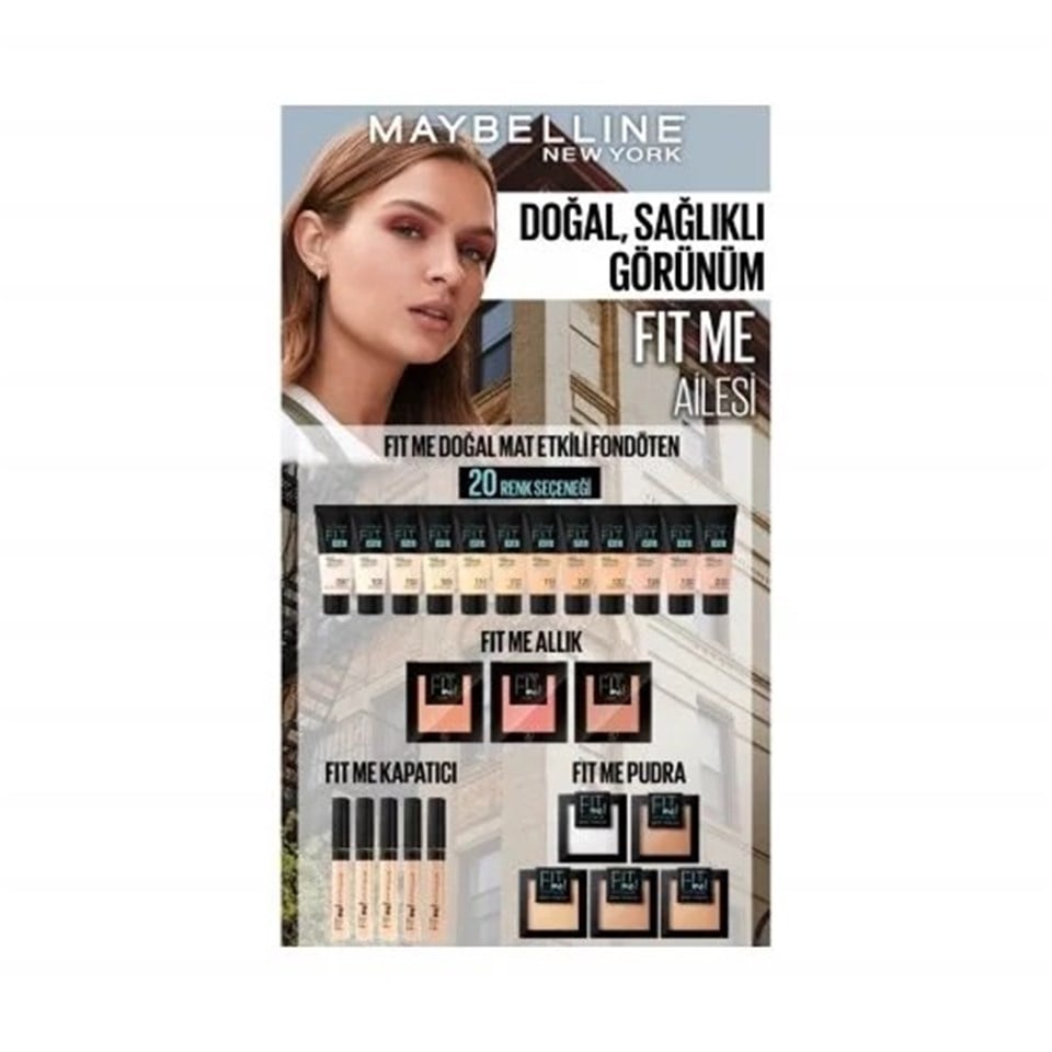 MAYBELLİNE FİT ME MATTE PORELESS FONDÖTEN 110 PORCELAİN