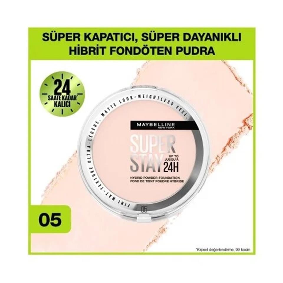 MAYBELLİNE NEW YORK SUPERSTAY 24H HYBRİD POWDER-FOUNDATİON 05