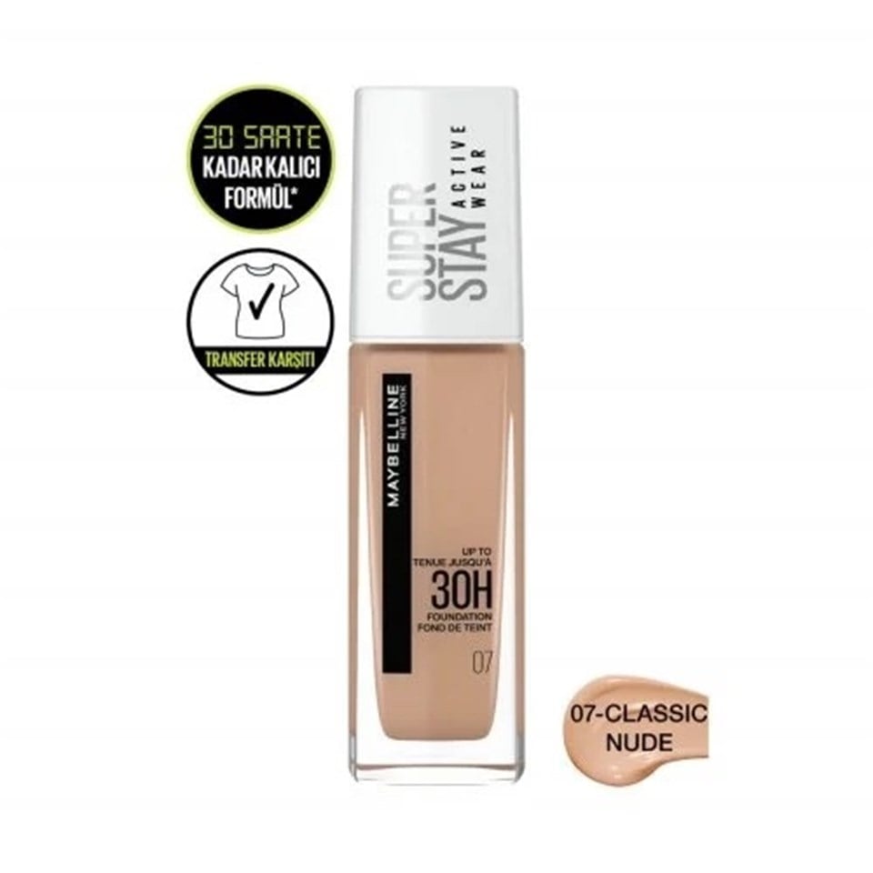 MAYBELLİNE NEW YORK SUPERSTAY ACTİVE WEAR FONDÖTEN 30H NO:07