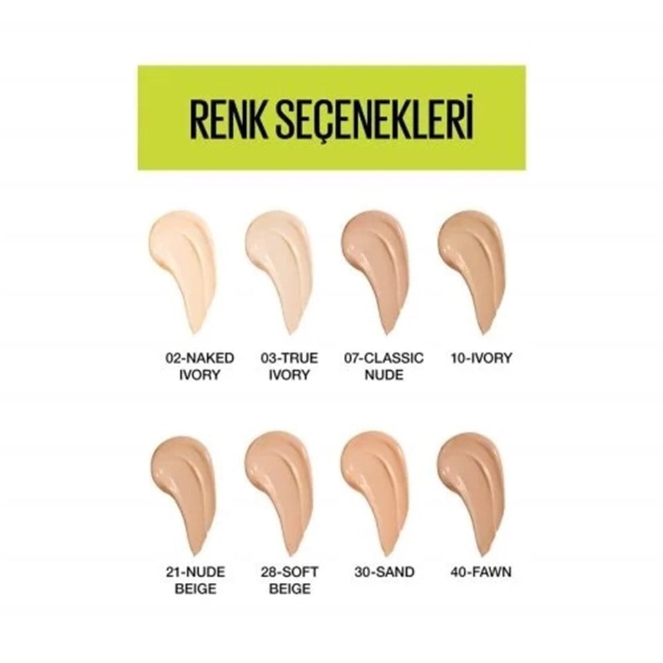 MAYBELLİNE NEW YORK SUPERSTAY ACTİVE WEAR FONDÖTEN 30H NO:03
