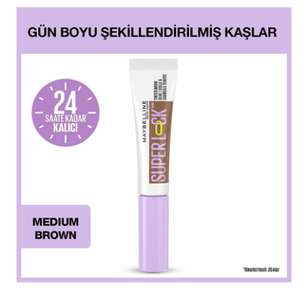 MAYBELLİNE NEW YORKMAYBELLİNE NEW YORK SUPER LOCK BROW GLUE KAŞ SABİTLEYİCİ MASKARA - MEDİUM BROWN