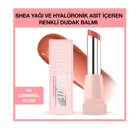 MAYBELLİNE NEW YORKMAYBELLİNE NEW YORK LİFTER GLAZE RENKLİ DUDAK BALMI - 006 CARAMEL GLOW