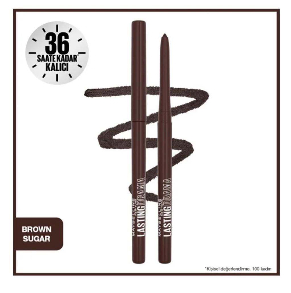 MAYBELLİNE NEW YORKMAYBELLİNE NEW YORK LASTİNG DRAMA AUTOMATİC LİNER GÖZ KALEMİ - BROWN SUGAR