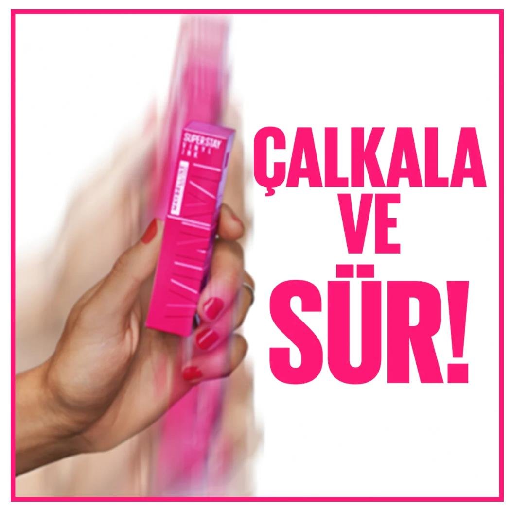 MAYBELLİNE NEW YORKMAYBELLİNE SUPER STAY VİNYL INK UZUN SÜRE KALICI LİKİT PARLAK RUJ 155 UPBEAT