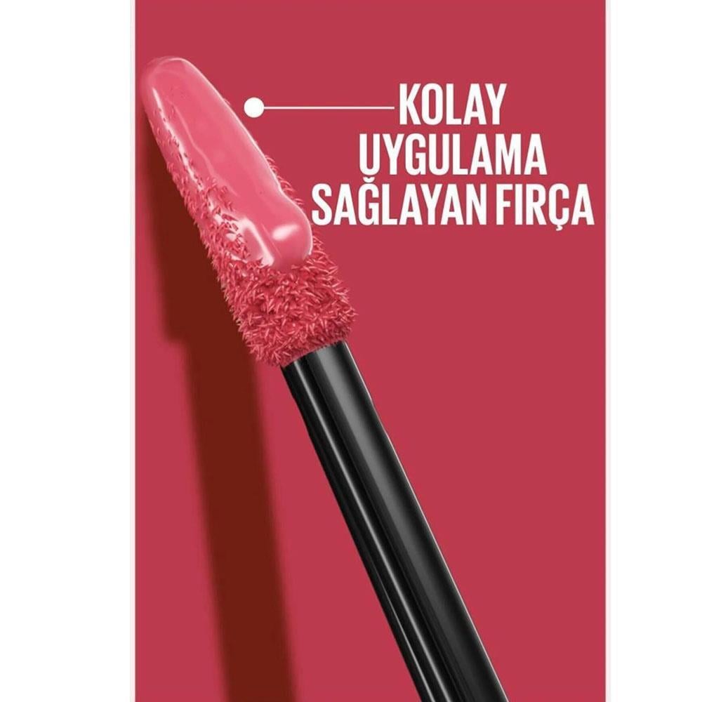 MAYBELLİNE NEW YORKMAYBELLİNE  SUPER STAY VİNYL INK UZUN SÜRE KALICI LİKİT PARLAK RUJ 160 SULTRY