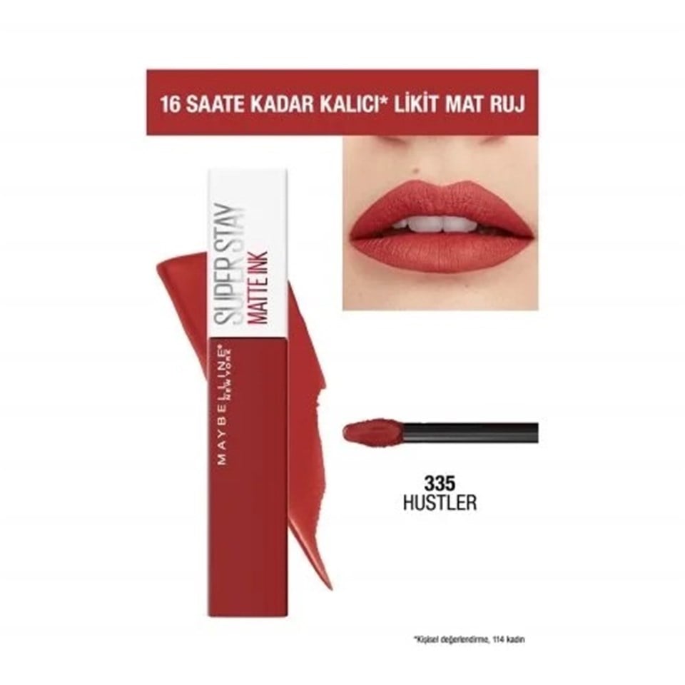 MAYBELLİNE SUPER STAY MATTE INK LİKİT MAT RUJ 335