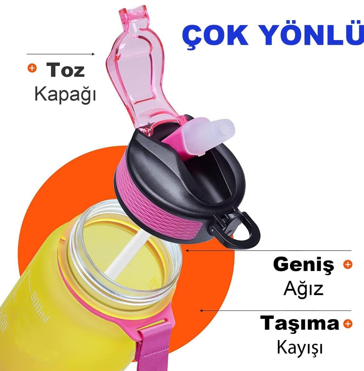MY BOTTLETHE BOTTLE MOTİVASYON  MATARA 1,5 LİTRE