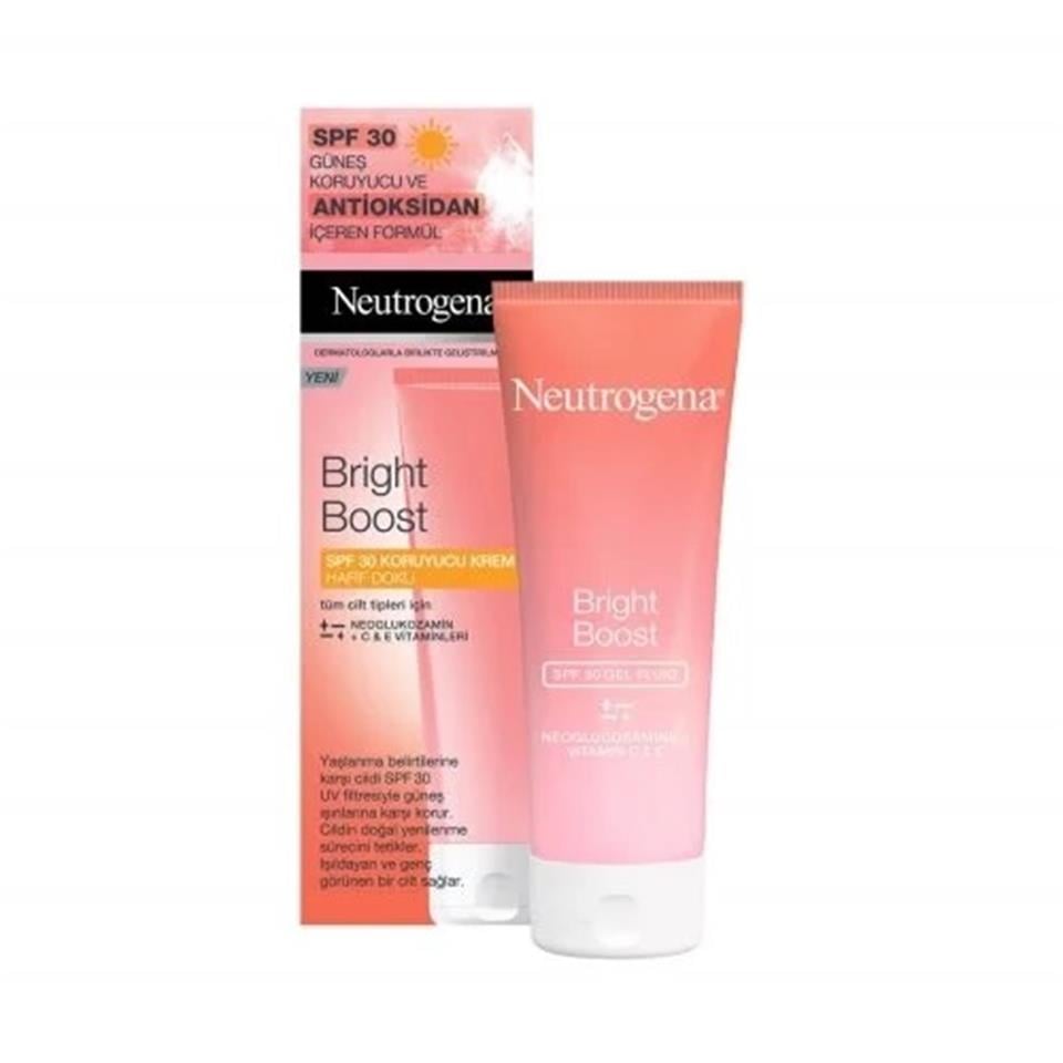 NEUTROGENA BRİGHT BOOST SPF 30 KORUYUCU KREM HAFİF DOKU 50 ML