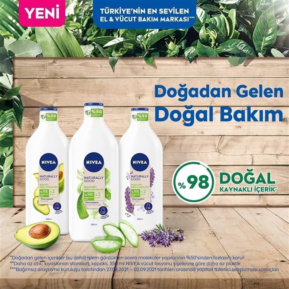 NİVEA NATURALLY GOOD DOĞAL AVOKADO VÜCUT LOSYONU 350 ML