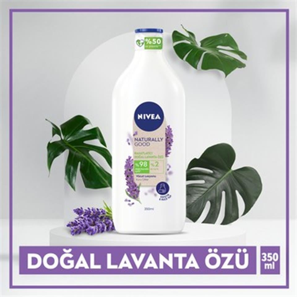 NİVEA NATURALLY GOOD LAVANTA VÜCUT LOSYONU 350 ML