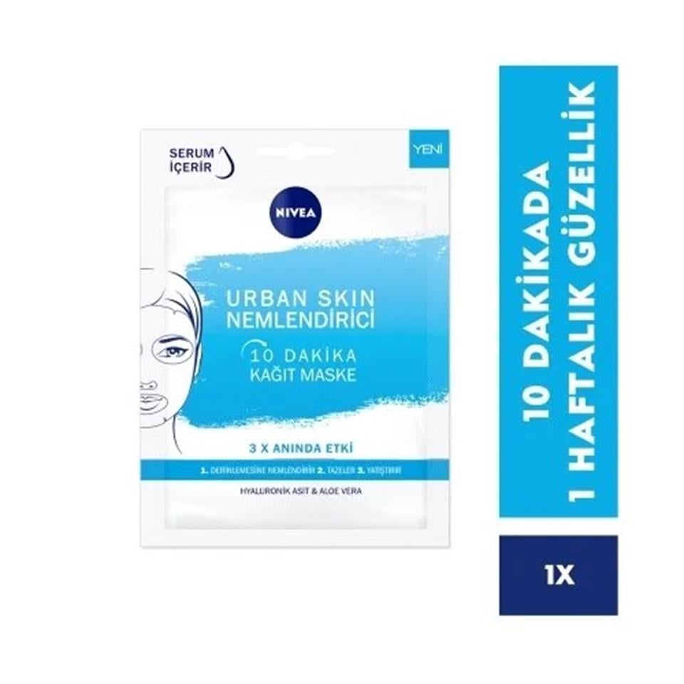 NIVEA URBAN SKIN NEMLENDİRİCİ KAĞIT MASKE 