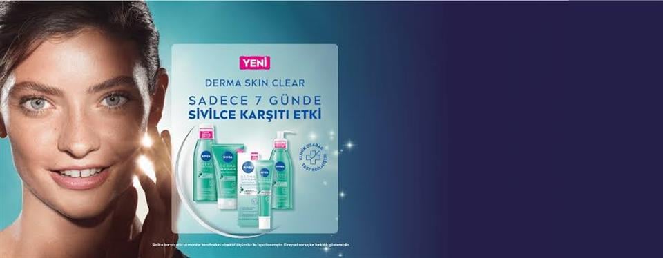 NİVEA YÜZ BAKIM DERMA SKİN CLEAR SİVİLCE KARŞITI YÜZ TEMİZLEME JELİ 150ML