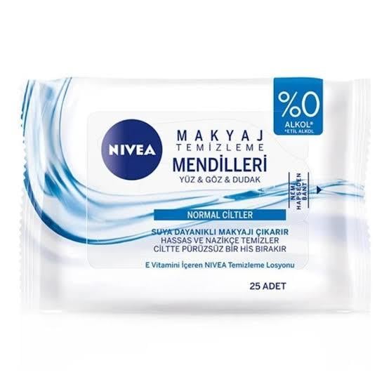 NİVEANİVEA 3'Ü 1 ARADA MAKYAJ TEMİZLEME MENDİLLERİ NORMAL CİLTLER 25 ADET