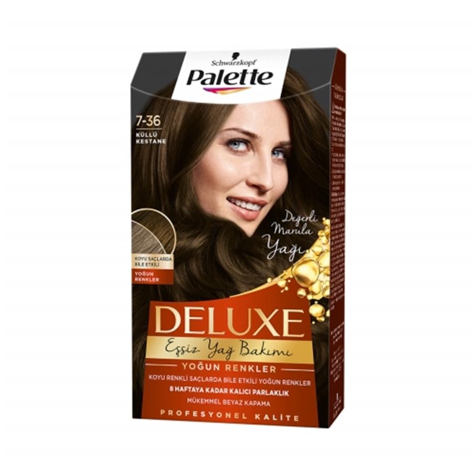 PALETTE DELUXE YAĞ BAKIMLI SAÇ BOYASI  7,36 KÜLLÜ KESTANE