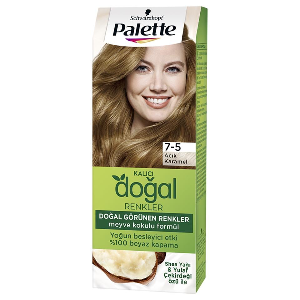 PALETTE SAÇ BOYASI KALICI DOĞAL RENKLER 7,5 AÇIK KARAMEL