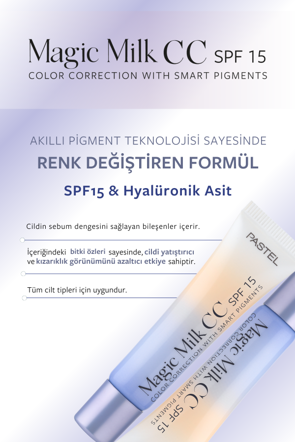 PASTELPASTEL MAGİC MİLK CC SPF 15 - CİLT TONU EŞİTLEYİCİ SPF 15 CC KREM 51 MEDİUM DEEP