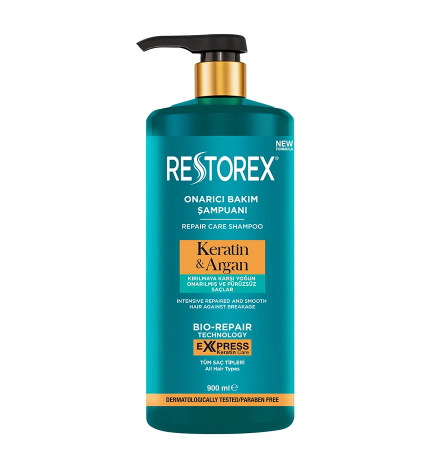 RESTOREXRESTOREX ŞAMPUAN KERATİN & ARGAN 900 ML