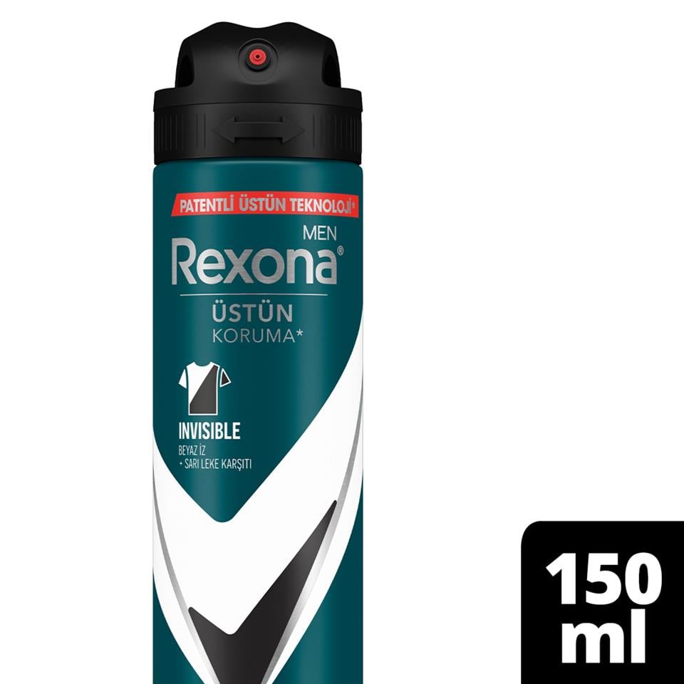 REXONA DEODORANT İNVİSİBLE BLACK WHİTE MEN 150 ML