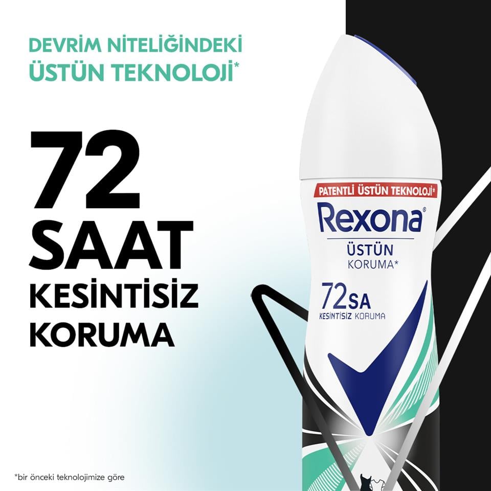 REXONA DEODORANT İNVİSİBLE BLACK WHİTE FRESH WOMEN 150 ML
