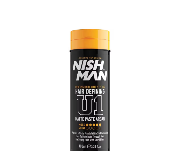 Saç ŞekillendiriciMarkasızlarNİSHMAN SAÇ ŞEKİLLENDİRİCİ MAT ARGAN ÖZLÜ WAX U1 100 ML