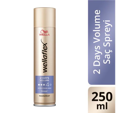 Saç ŞekillendiriciWELLAWELLAFLEX 2DAYS VOLUME SPRAY EXTRA GÜÇLÜ 250 ML
