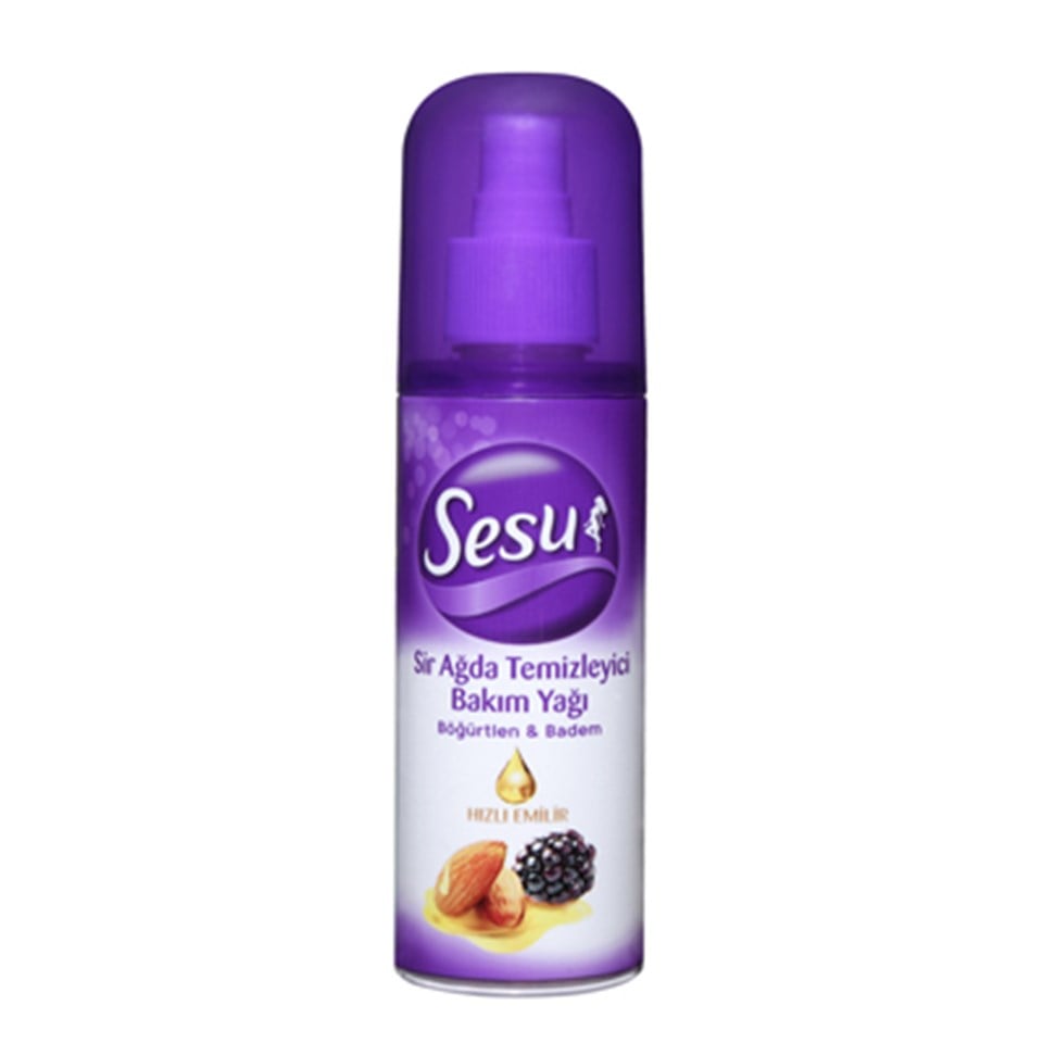 SESU TEMİZLEME YAĞI BÖĞÜRTLEN & BADEM 150 ML