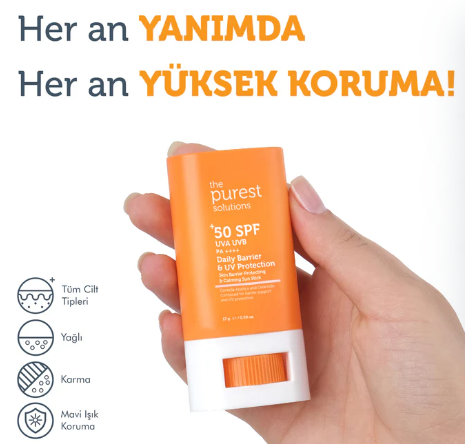 THE PURESTTHE PUREST SOLUTİONS 50+ DAİLY BARRİER & UV PROTECTİON STİCK