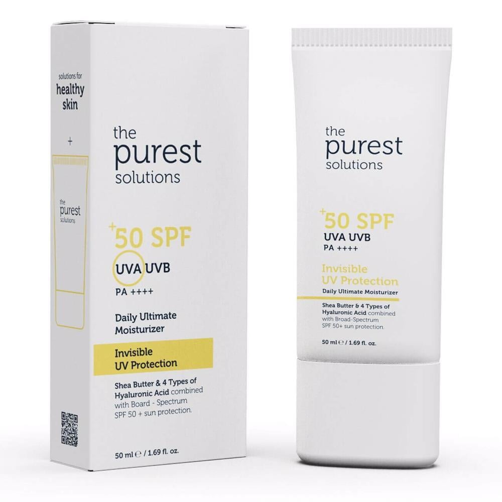 THE PURESTTHE PUREST SOLUTİONS GÖRÜNMEZ UV KORUMASI GÜNLÜK YOĞUN NEMLENDİRİCİ SPF 50+ 50 ML