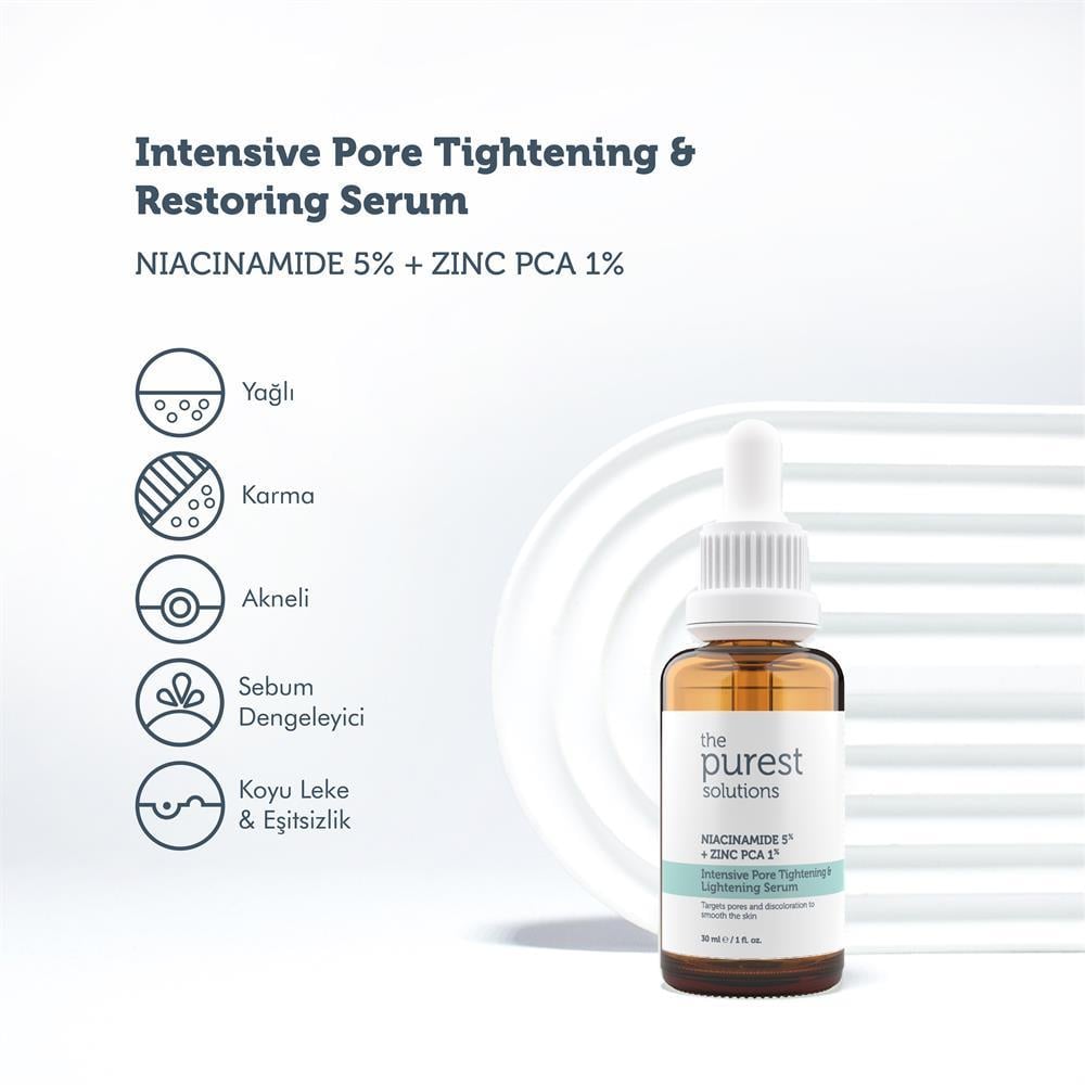 THE PURESTTHE PUREST SOLUTİONS GÖZENEK SİYAH NOKTA VE SİVİLCE OLUŞUMUNU GİDERMEYE YARDIMCI SERUM 30 ML