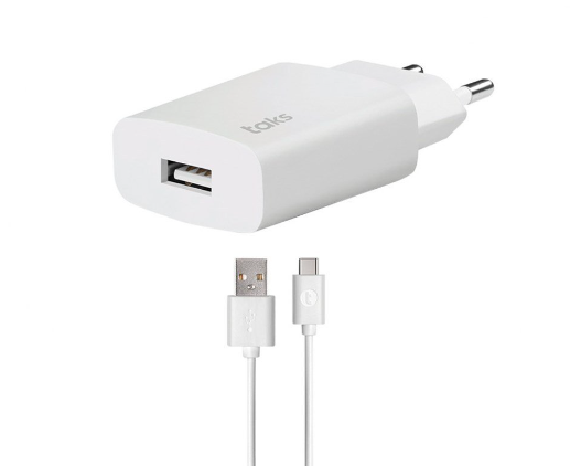 TTECTAKS TS01 1.5A SEYAHAT ŞARJ ALETİ  + TYPE-C KABLOLU  BEYAZ