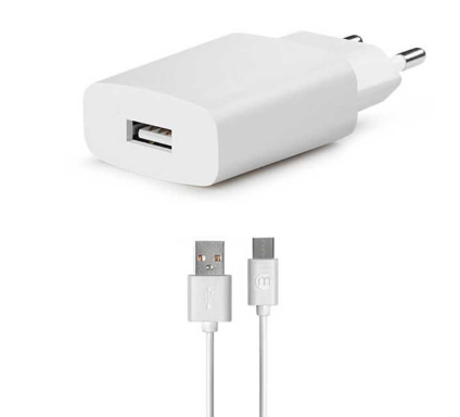 TTECTAKS TS01 1.5A SEYAHAT ŞARJ ALETİ  + MİCROUSB KABLOLU  BEYAZ