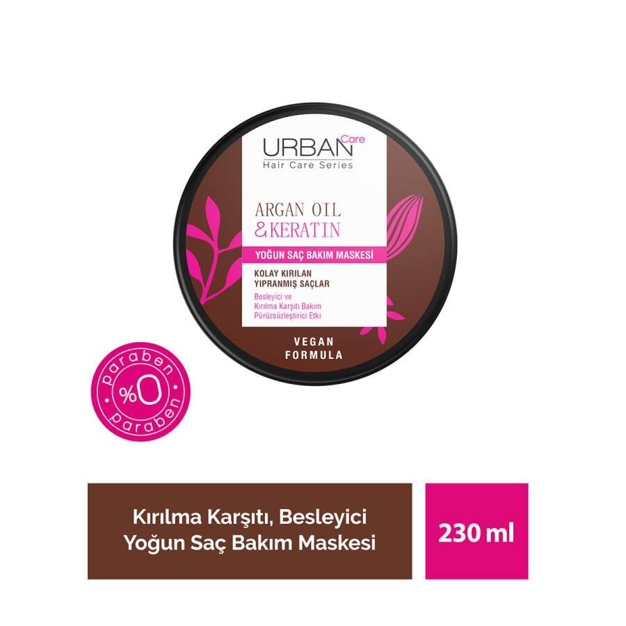 URBAN CAREURBAN CARE ARGAN OİL & KERATİN YOĞUN SAÇ BAKIM MASKESİ 230 ML