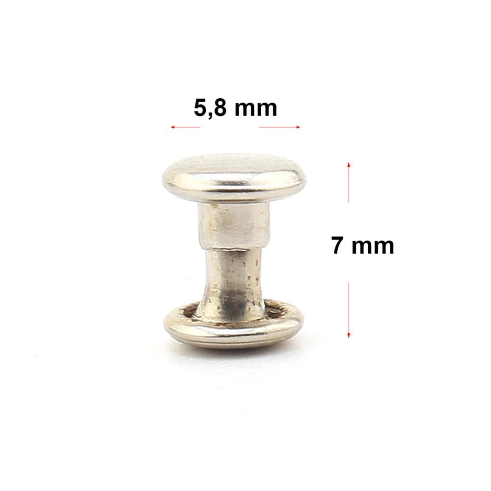 0 no 6 mm Çift Kafa Rivet Perçin