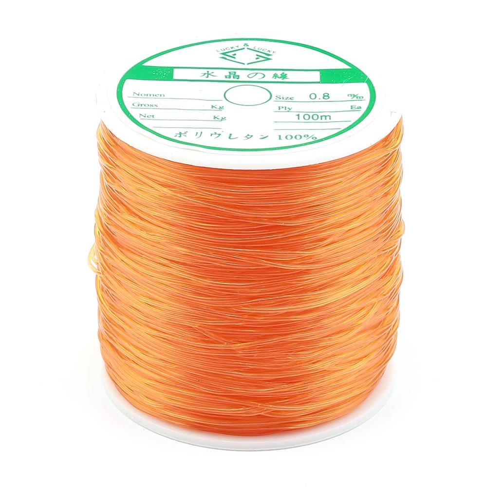 0,8 mm Turuncu Esnek Misina İp 100 metre