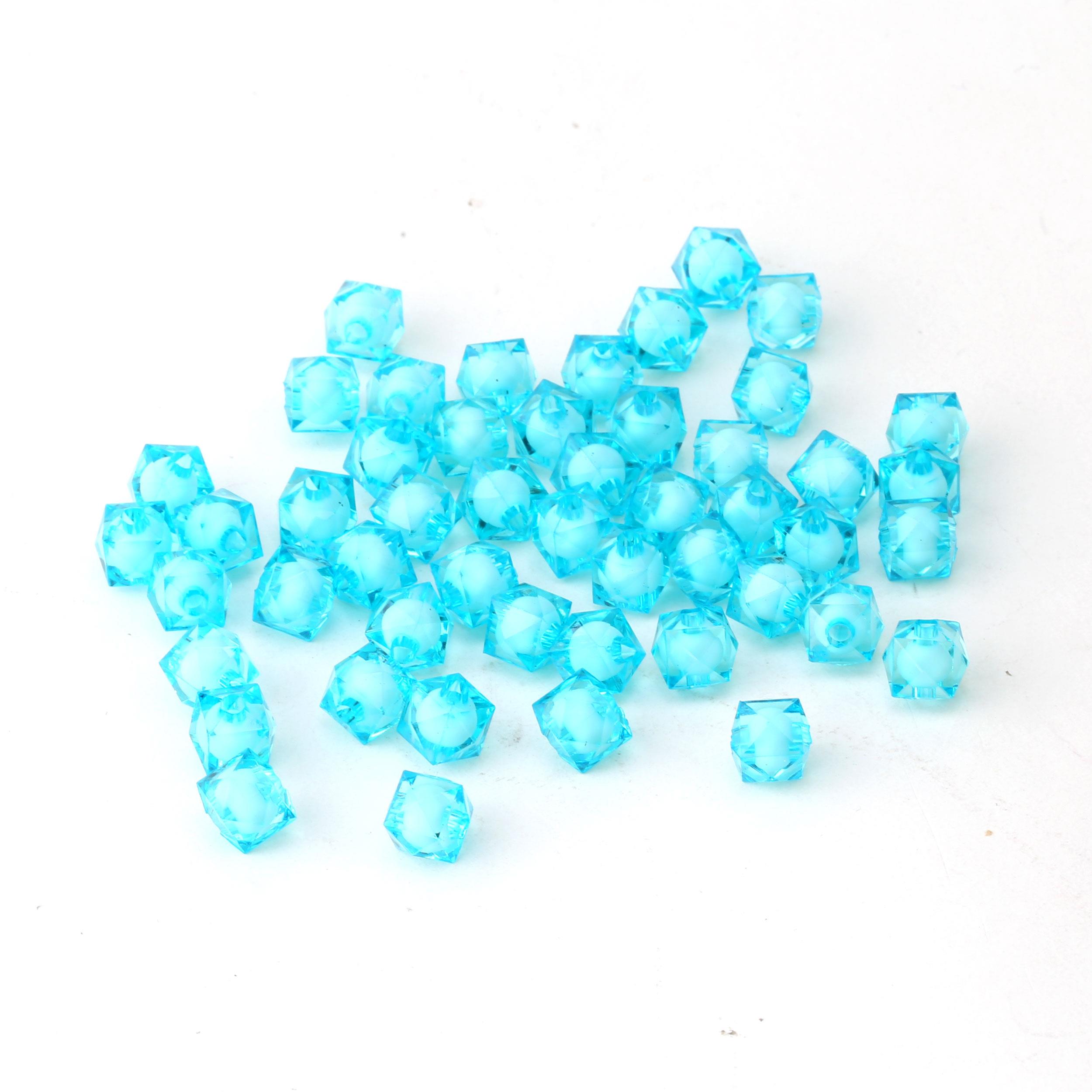 10 mm Aqua Prizma Boncuk - Çanta Boncuğu