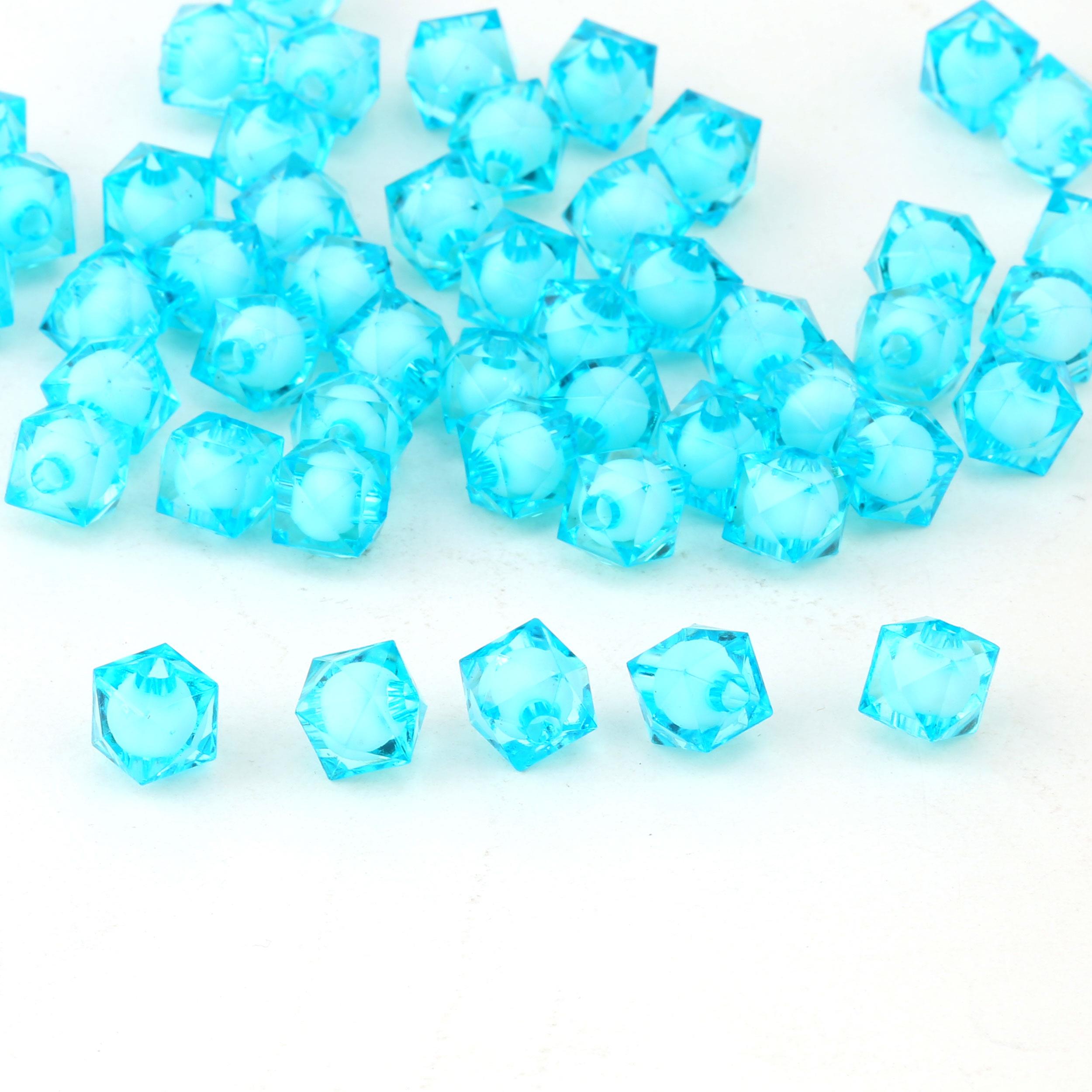 10 mm Aqua Prizma Boncuk - Çanta Boncuğu