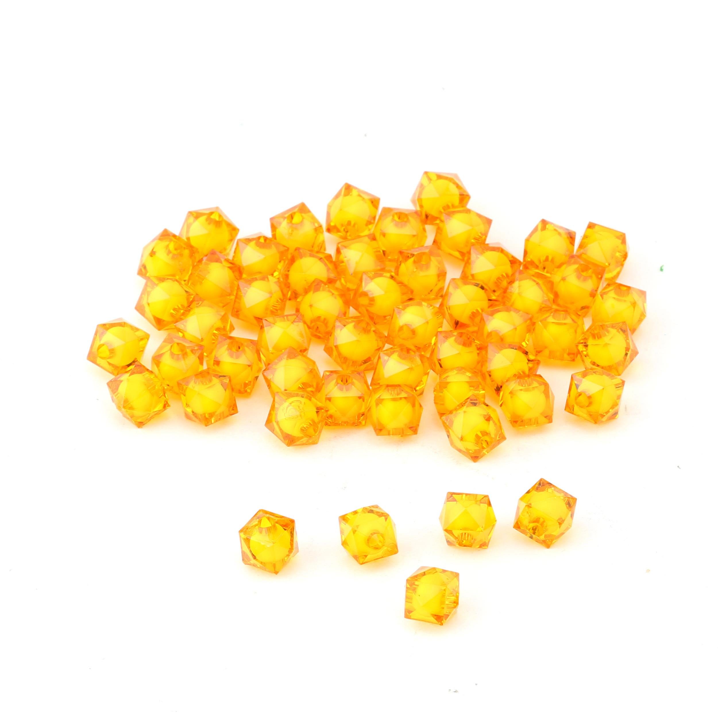 10 mm Bal Prizma Boncuk - Çanta Boncuğu