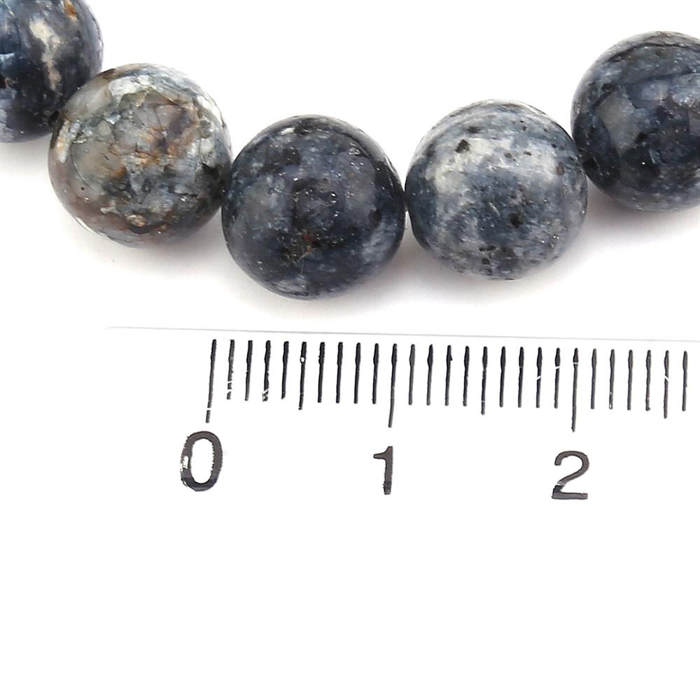 10 mm Desenli Gri Kuvars Taşı Boncuk