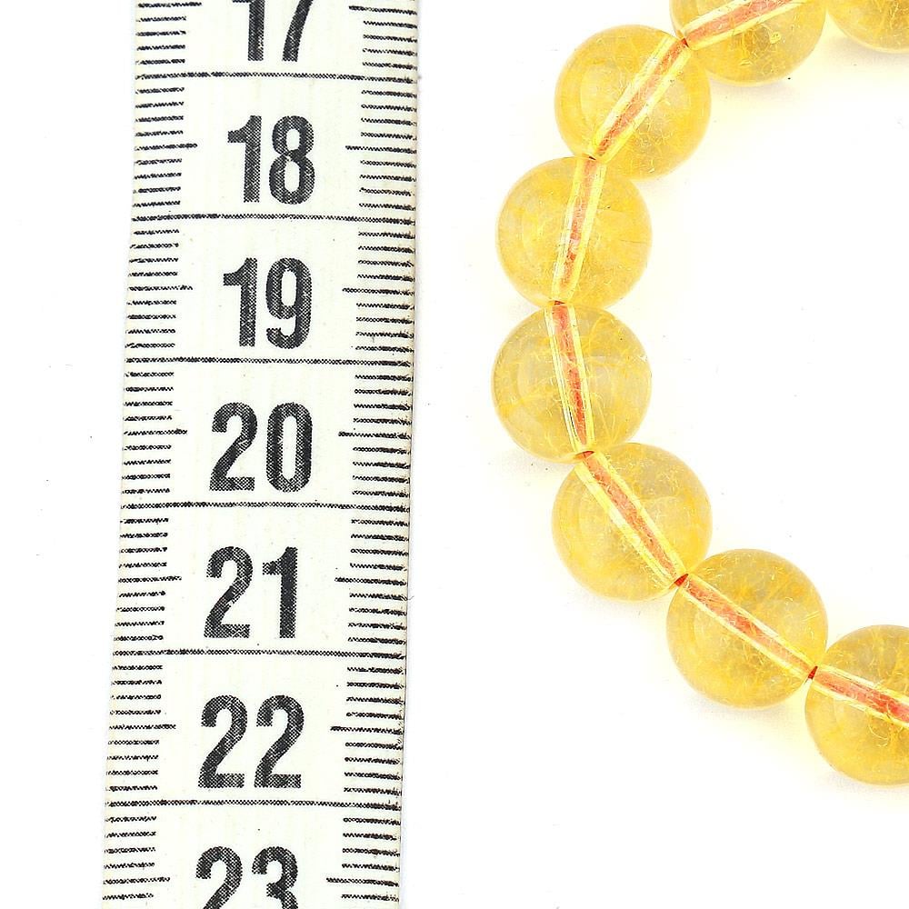 10 mm Doğal Citrine (Sitrin Taşı) Boncuk