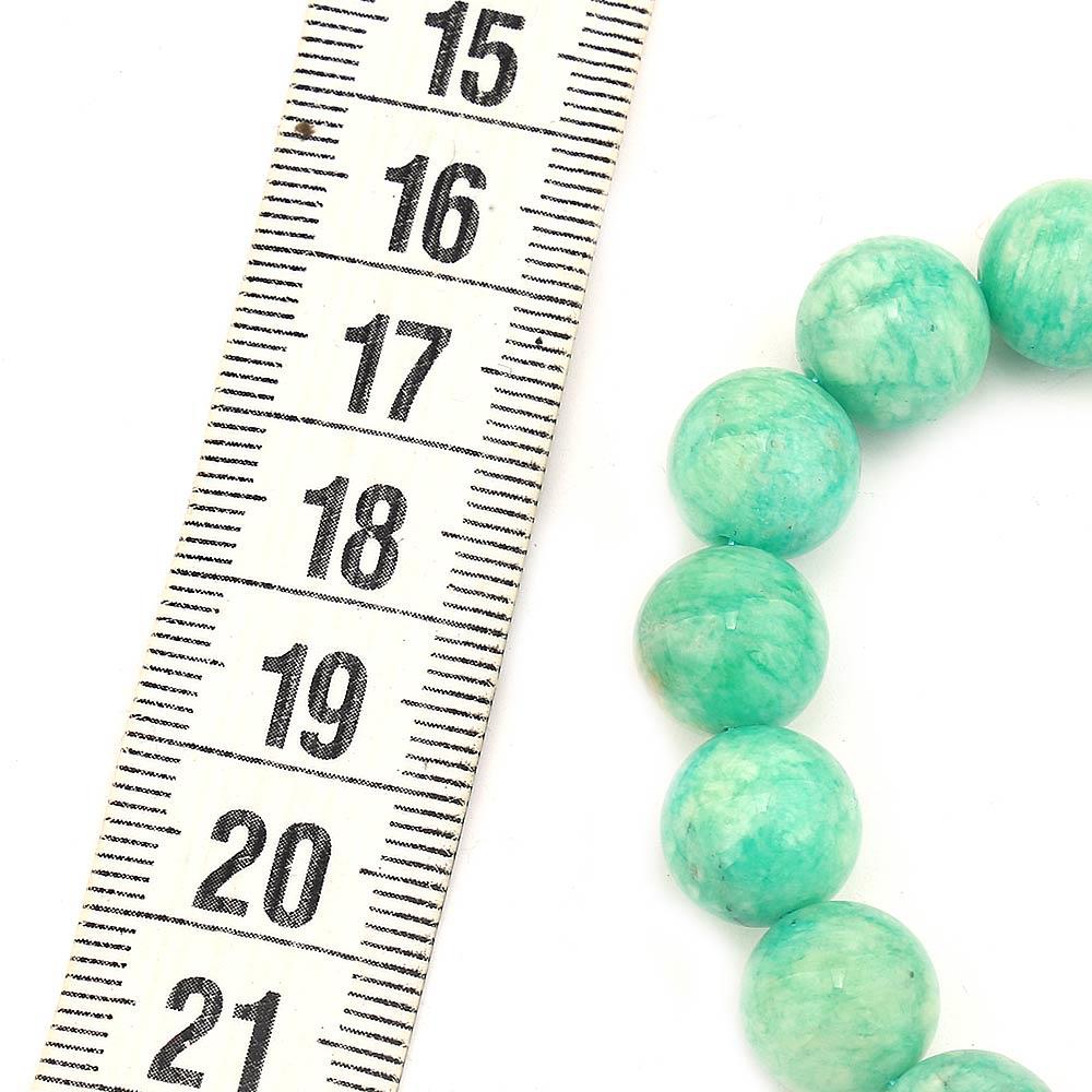10 mm Mavi Amazonit Taşı Boncuk