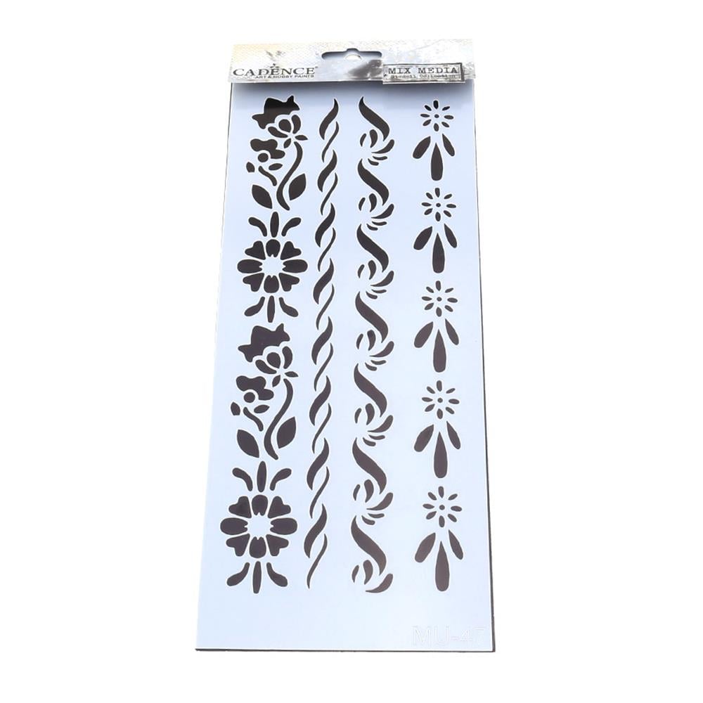 10X25CM STENCİL MİX MEDİA ŞABLON